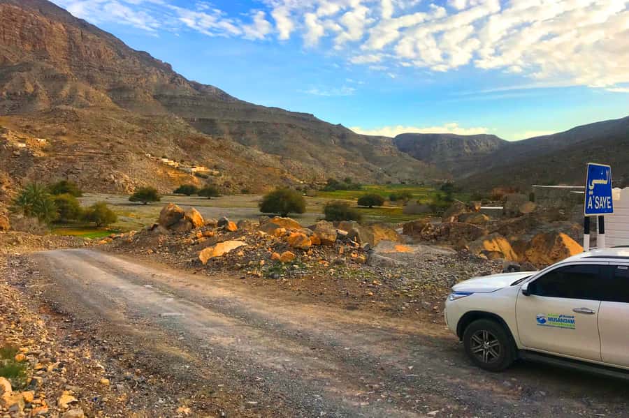 From Khasab: Half-Day Mountain Safari to Jabel Harim - Leaving Khasab for the Musandam Mountains