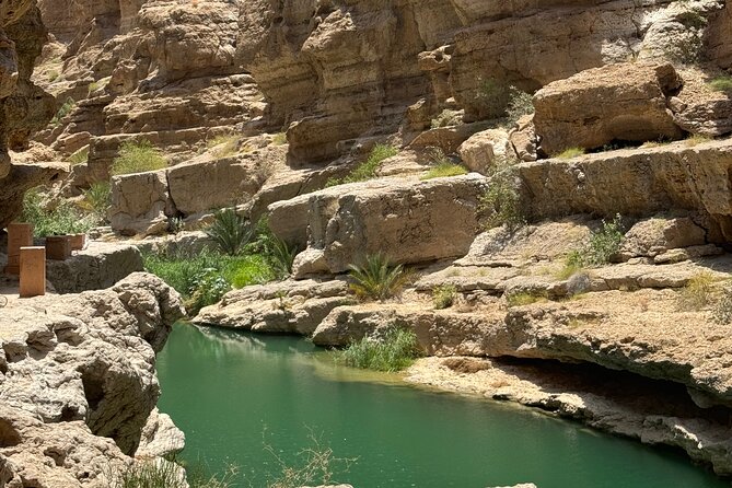 From Muscat Wadi Shab and Bimmah Sinkhole Tour - Lunch, transport, and the real value of $120