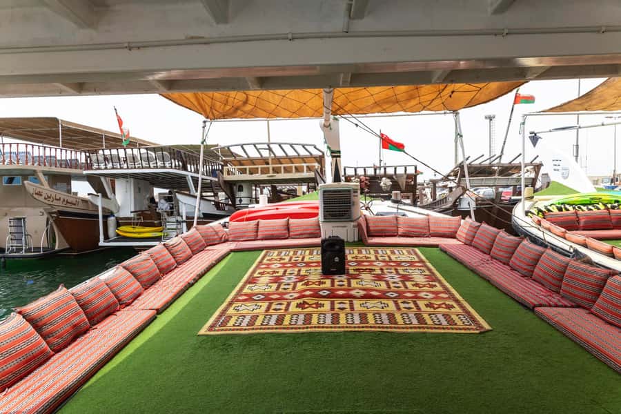 From UAE: Musandam Dibba Day Trip (Oman) - Boarding the dhow in Dibba