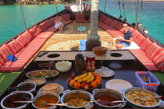 Full Day Dhow Cruise to Khor Sham with lunch & Snorkeling (Shore excursions) - Telegraph Island and Seebi Island stops