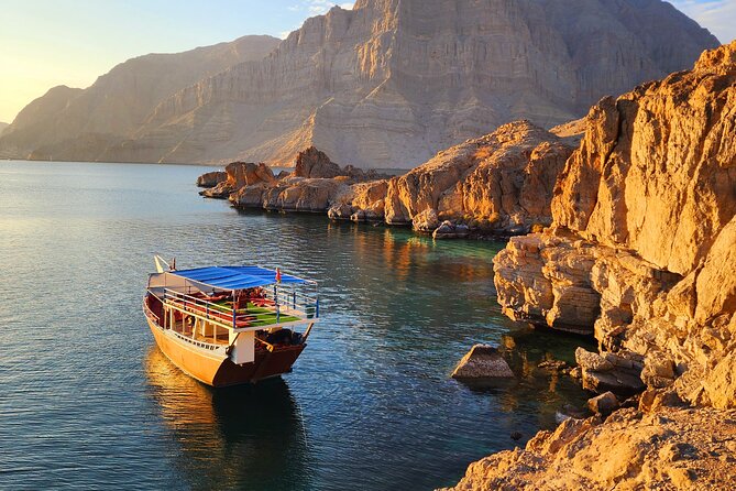 Full day Dhow: Khasab, Musandam: Dolphins, Snorkeling & Fjords - Service from Ismail and Deepak