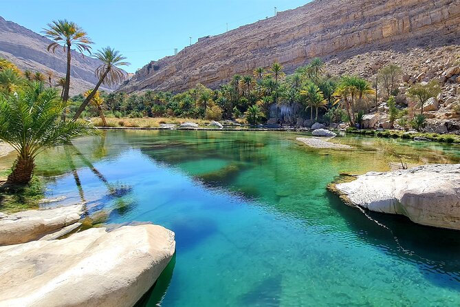Full-Day Private Wahiba Sands Desert and Wadi Bani Khalid Tour - Wadi Bani Khalid and its clear pools