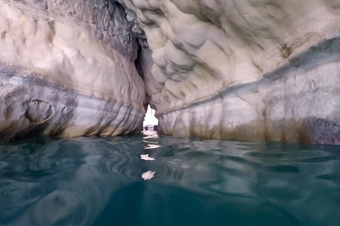 Full Day Wadi Shab And Bimah Sinkhole with Pick Up Included - Walking into the pools and cave