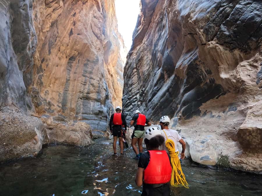 Jebel Shams: Full Day Adventure Tour through Snake Canyon - Entering Snake Canyon from the Hajar Mountains
