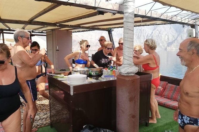Khasab Dhow Cruise Full day, Buffet Lunch on Board, swimming - Leaving Khasab for the open water
