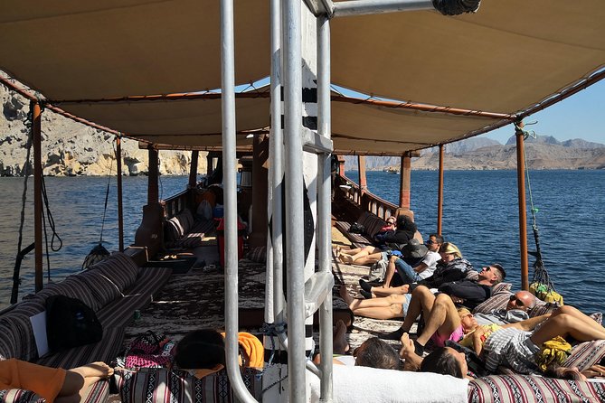 Khasab Dhow cruise-Half day with summing, dolphin watching - Leaving Khasab Port and settling into the morning