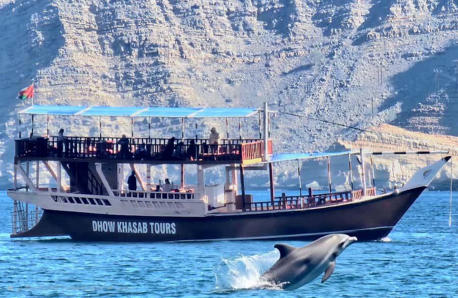 Khasab: Dhow Cruise with Lunch, Dolphin Watching& Snorkeling - Six hours among Musandam’s fjords