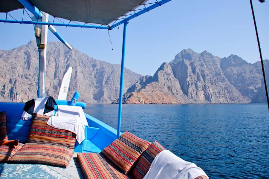 Khasab Musandam |Telegraph Island |Dhow Cruise | Dolphins - Telegraph Island and the 1864 cable station