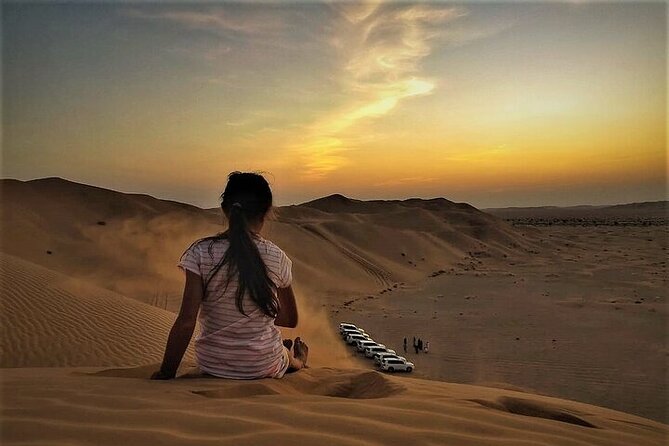 Luxury Sunset Desert Safari - Thumrait and the inland view from 479 meters