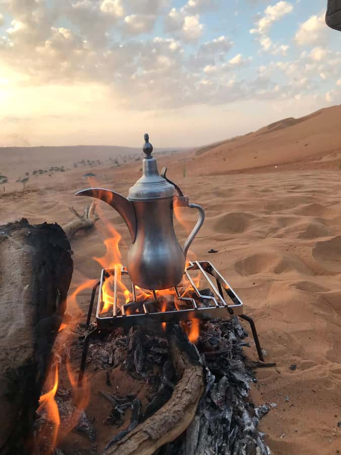 Muscat: Bidiya Desert Sunset Camel Ride with Transfer - Sunset from the dunes