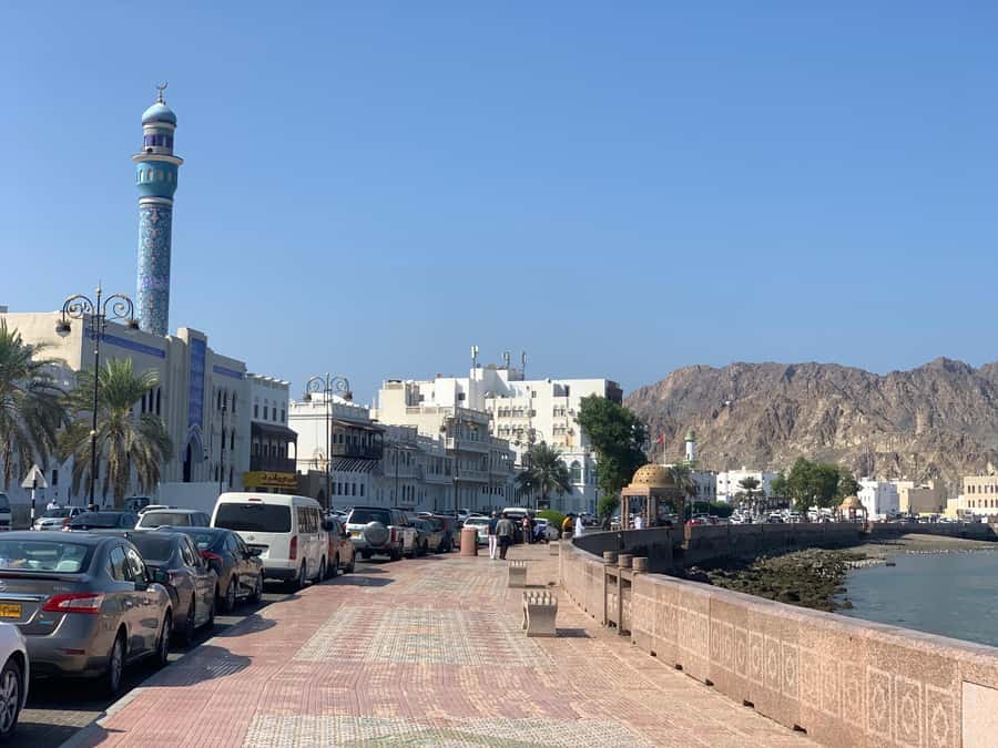 Muscat: Group City Tour with Pickup and Lunch or Dinner - Al Alam Palace and the old harbor forts