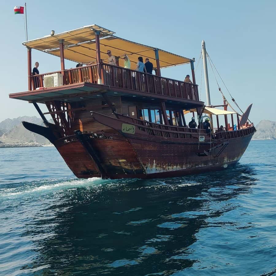 Muscat: Omani Dhow Coastal and Sunset Cruise - Passing Al Bustan Palace and Muscat’s Forts