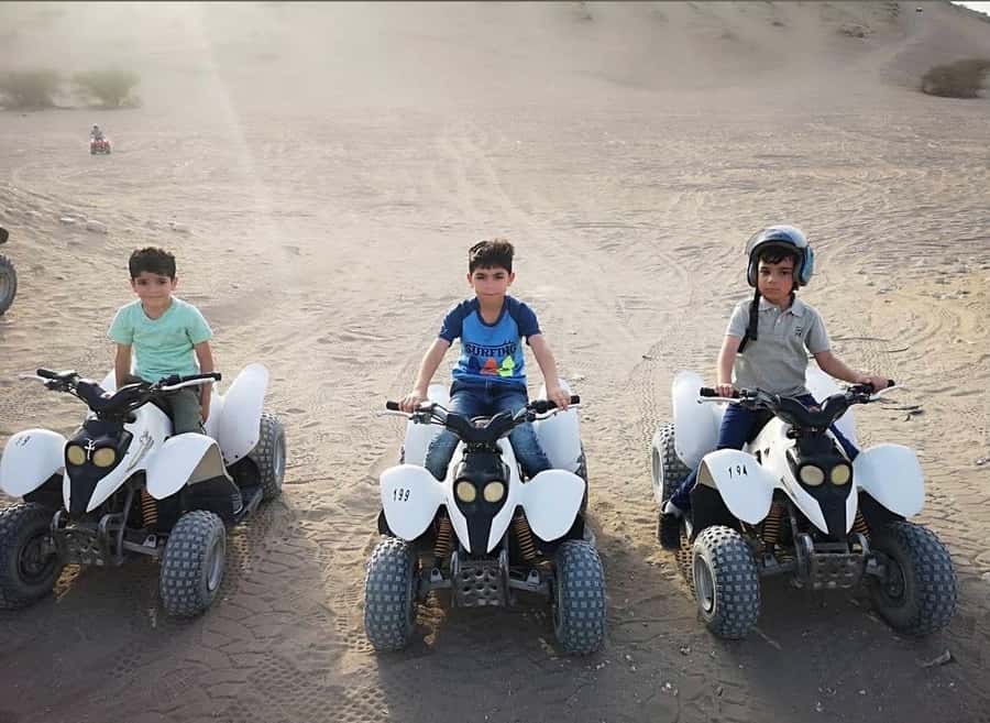 Muscat:Optional Quad Bike with Sunset Watching, Pickup&BBQ - Sunset from the high dunes