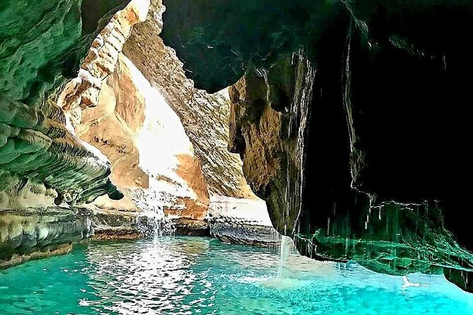 Private 2 Day Wadi Shab and Bimmah Sinkhole Tour - Fins Beach adds a short coastal pause