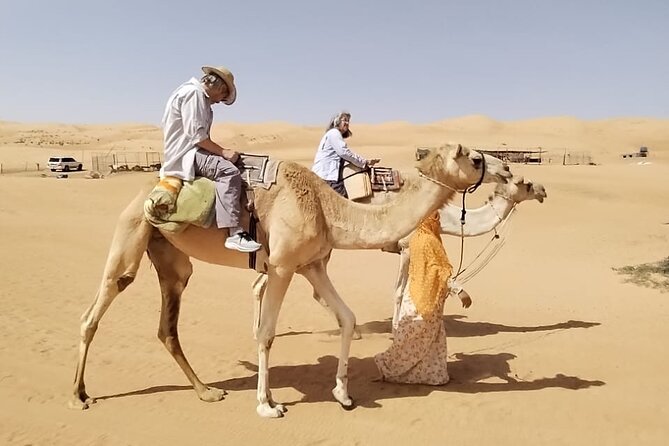 Private Full Day Tour to Wahiba Sands Desert and Wadi Hawer - A Bedouin home, coffee, dates, and a camel ride