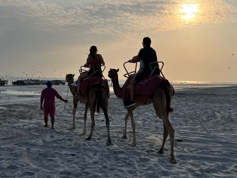 Salalah: Camel Riding on the Beach - Mounting Up With Help From the Guides