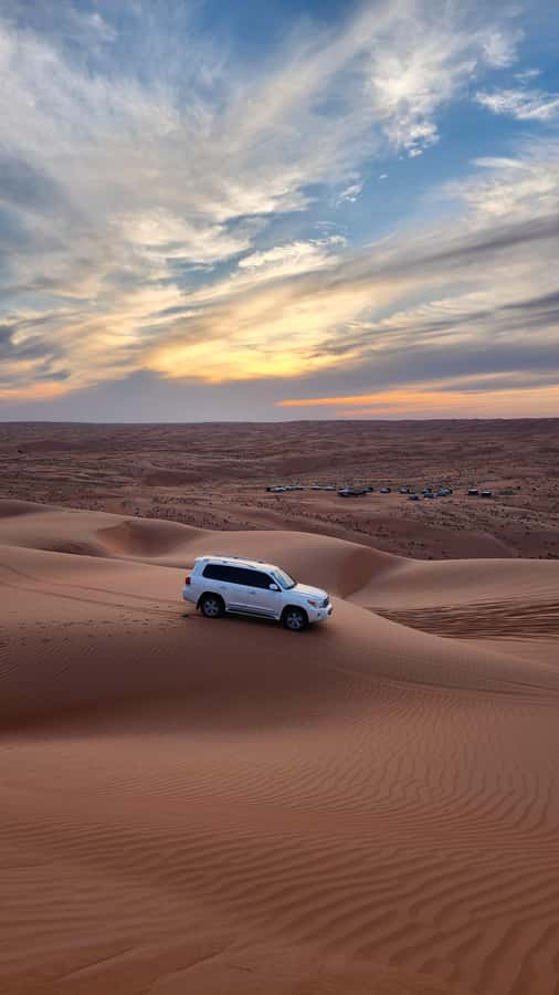 Sunset at wahiba desert - Why this day works: water first, sand later
