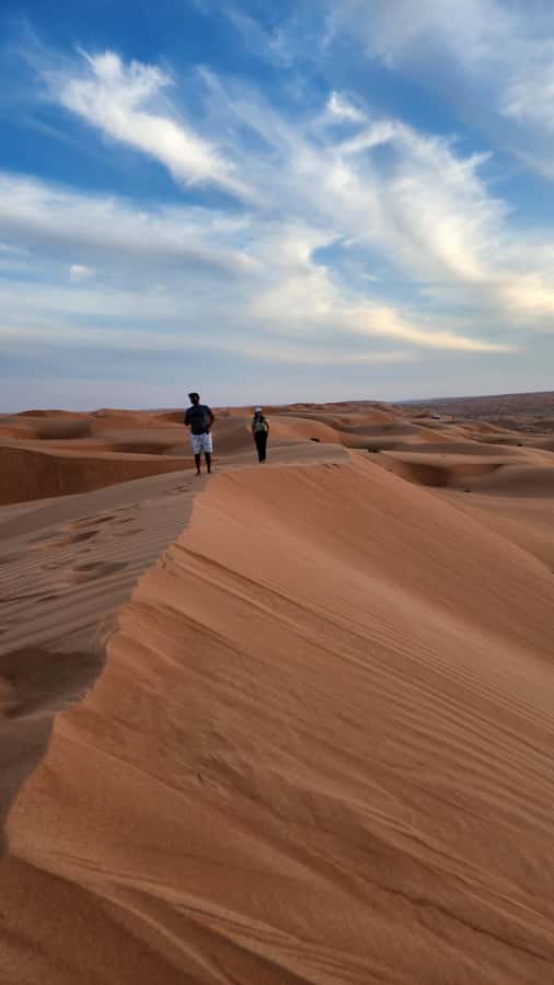 Sunset at wahiba desert - Swimming at Wadi Bani Khalid