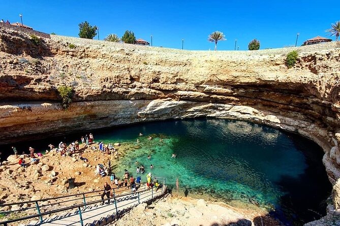 Wadi Shab and Bimmah Sinkhole Private Day Trip+Lunch - Bimmah Sinkhole and its blue-green pool
