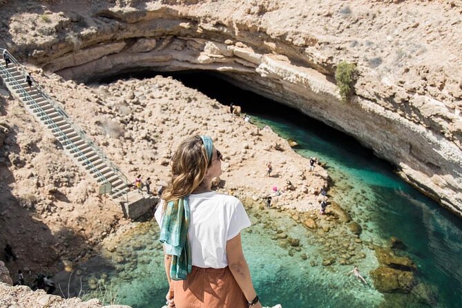 WADI SHAB - Muscat, Oman - Walking into Wadi Shab